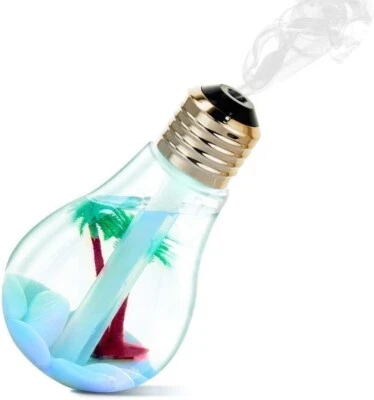 UMIDIFICATORE D'ARIA AMBIENTI VAPORIZZATORE DIFFUSORE AROMI CROMOTERAPIA 400ML - Immagine 1 di 4