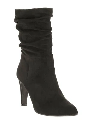 Vestido para mujer Big Buddha bota holgada negro imitación gamuza talla 11 Foto 1 de 4