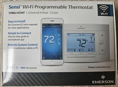Emerson Sensi 1F86U-42WF Programmable Wi-Fi Thermostat 4H/2C Pro Version - Image 1 of 4