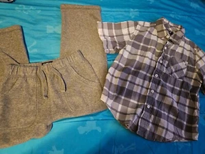 Boys Outfit OshKosh Sweatpants 5T and Shawn White s/s Shirt Size XS (4-5) - Picture 1 of 4