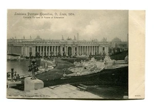 Vintage Worlds Fair Postcard 1904 ST LOUIS Louisiana Purchase CASCADE GARDENS - Picture 1 of 2