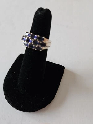 Anillo de plata de ley de iolita - talla 5 Foto 1 de 4