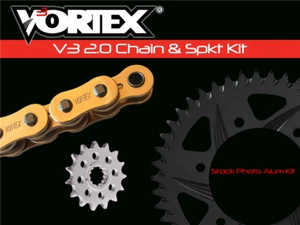 Kit de cadena y piñón Ninja 400 2018-2023 CKG6460 520 dorado SX3 14/42 - Imagen 1 de 2
