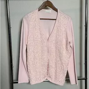Designers Originals Pink Luxelon Cardigan Cozy Casual Cottage Light Academia - Bild 1 von 3