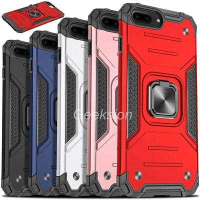 For Apple iPhone 6 7 8 Plus SE 2020 Shockproof Kickstand Ring Bumper Case Cover - Image 1 of 4