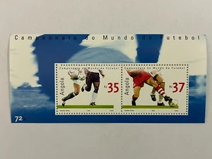 2002 ANGOLA Calcio - Coppa del Mondo ** MNH - Blocco - NUOVO - Foglio - CdM - Picture 1 of 1
