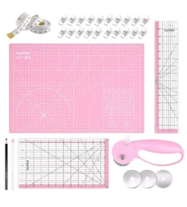 Rotary Cutter Set With Self Healing Sewing Mats For Felt 45mm Rotary - Picture 1 of 1