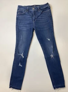 Hollister Jeans Damen 9S / 29 High Rise Crop Super Skinny Raw Hem Stretch Denim - Bild 1 von 13