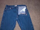 Vintage Levi's 501 Blue Pure Cotton Button Fly Jeans 42X32 (Actual 40X30)