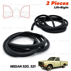 Fits Nissan 520 521 Pick UP 1966 72 Front Lh+Rh Door Rubber Seal Weatherstrip - Picture 1 of 10