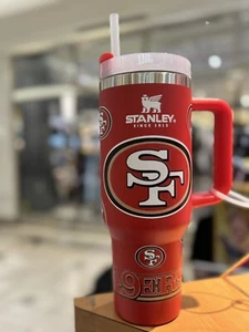 49ERS Custom Stanley Tumbler 40 Oz With Handle & Box - Picture 1 of 4