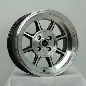 4 PCS ROTA WHEEL SHAKOTAN 2) 15X7 04 & 2) 15x9 0 4X114.3 73 FRBLK . - Picture 1 of 11