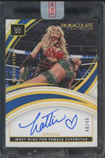 2022 Panini Immaculate Collection WWE Milestones Natayla 40/49 Auto Autograph