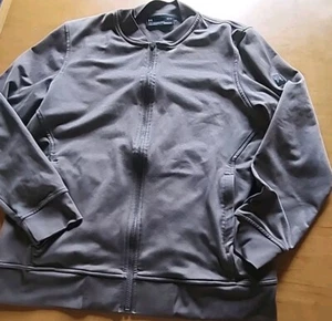 Under Armour Men’s Size L Coldgear Gray Zip Jacket Fall L Loose Fit Track - Picture 1 of 9