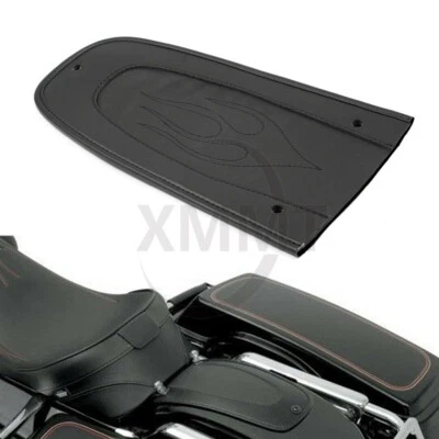 Black Flame Rear Fender Bib Solo Seat For Harley Electra Street Glide Road King Foto 1 de 4