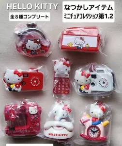 Takara Tomy Sanrio Hello Kitty Nostalgic Items Miniature Collection 1-2 Set USED - Picture 1 of 13