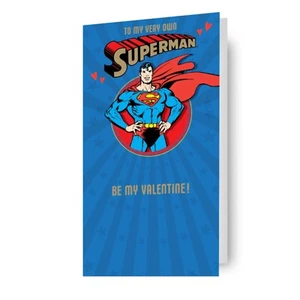 Tarjeta de San Valentín para él Warner Bros Superman - Imagen 1 de 6