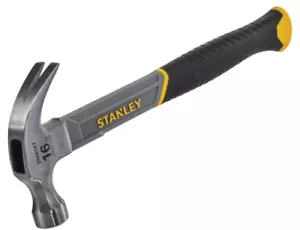 Stanley Curved Claw Hammer Fibreglass Shaft 450g (16oz) - STA051309 - Picture 1 of 4