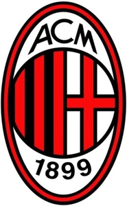 3er Set AC Mailand Fußball Wappen Silikon Bügelflicken für Stoffmaterial - Bild 1 von 1