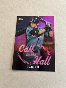 2025 Topps Series1 Ichiro Suzuki Call to the Hall Pink Parallel Mariners - Bild 1 von 2