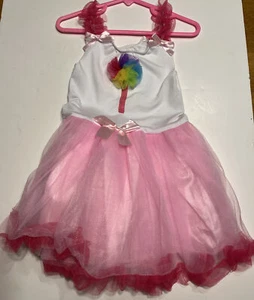 Princess Dress Up,  Toddler 2-4, Pink & White. Lolipop Design. # B1D2 - Picture 1 of 8