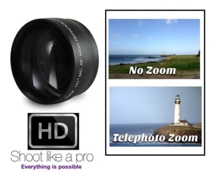 2.2x Hi Def Telephoto Lens For Panasonic Lumix DC-FZ80 DC-FZ82 - Picture 1 of 3