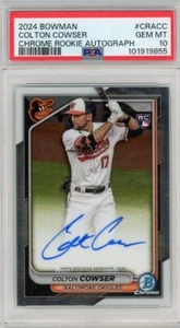 Bowman 2024 cromo Colton Cowser #CRACC novato radiocontrol autógrafo automático PSA 10 - Imagen 1 de 2