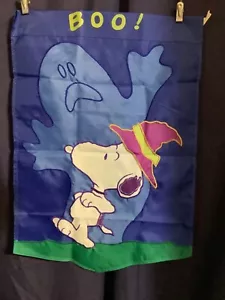 Snoopy Boo! Bandera de casa aplicada 28" x 40" - Imagen 1 de 1