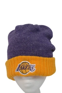 Los Angeles Lakers Stocking Cap Winter Knit Hat Beanie Mitchell & Ness - Picture 1 of 6