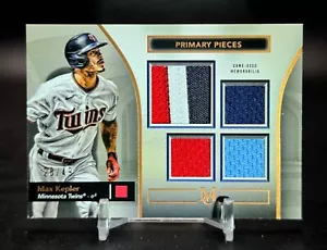 2024 Topps Museum Quad Relic Max Kepler Primary Pieces Gold Parallel /49 Twins - Picture 1 of 3