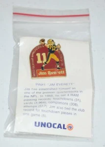 * Pin de coleccionista Unocal 76 NFL Jim Everett - #1 - Imagen 1 de 2