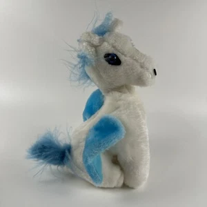 Vintage Acme Bianco Pegasus Peluche Cavallo Ali Blu 11 Imbottito Animale Unicorno 1983 - Foto 1 di 8