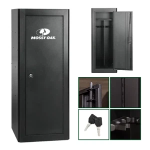 18-Gun Key Lock Security Cabinet, Black - Picture 1 of 13