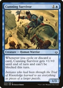 x1 Cunning Survivor Hour of Devastation MTG 033/199 COMMON LP 1x - Picture 1 of 1
