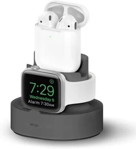 2 in 1 Charging Dock for Apple Watch and AirPod - elago® [Dark Grey] - Picture 1 of 8