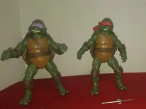 Playmates Teenage Mutant Ninja Turtles 1988 Movie Original Action FIgures. Used. - Picture 1 of 7