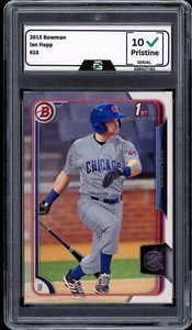 2015 Bowman #28 Ian Happ GRADED 10 GEM Mint Rookie Card RC 1st Bowman
