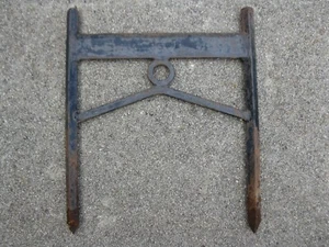 Raspador de botas de hierro antiguo hecho a mano con forma de jardín rural raspador de barro victoriano - Imagen 1 de 5