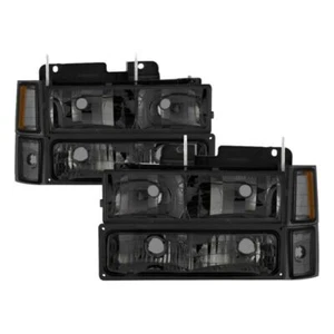 xTune Headlights w/ Corner & Parking Lights for Chevy Suburban - Smoked - Picture 1 of 15