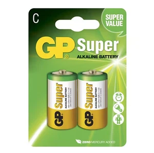 2 GP Super C Alkaline Battery 14A LR14 1.5V No Mercury And Cadmium Exp 2030 - Picture 1 of 5