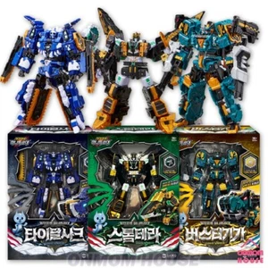 Miniforce Dinoid BURSTER GIGA+TIDAL SHARK+STORM TERA Transformer Robot Toy 2025 - Picture 1 of 14