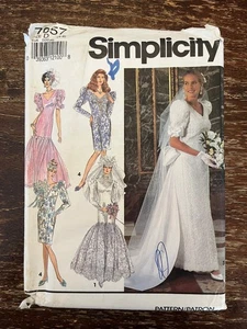 Vestido de novia Simplicity 7657 SIN CORTAR patrón de costura, Misses, talla 4-8 - Imagen 1 de 2