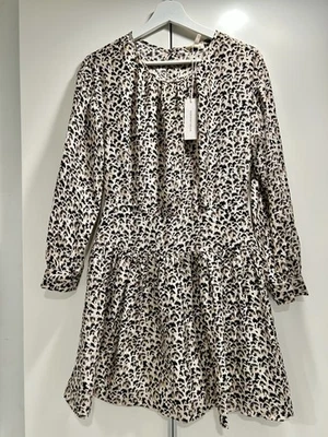 Mini Vestido Rebecca Taylor Estampado Leopardo Manga Larga Seda Nuevo Con Etiquetas Talla 0 $450.00 Foto 1 de 4