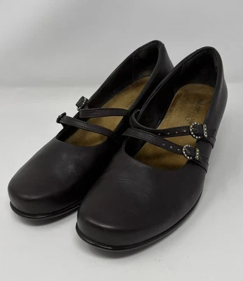 NAOT Zapatos de Tacones Mary Jane Cuero Zapatos Marrón 38 "Artista" French Roast Foto 1 de 4
