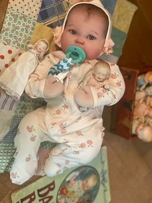 Muñeca bebé Berenguer renacida vintage 21" con cuerpo de tela alrededor de 6 libras Foto 1 de 4