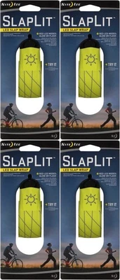 Nite Ize SlapLit LED Slap Wrap - Neon Yellow/Red LED (4-Pack) - Image 1 of 4