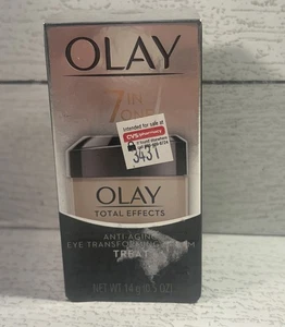 Olay Total Effects 7 In 1 Anti Aging Transforming Eye Cream Treat 0.5 OZ - Picture 1 of 3