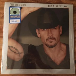 TIM MCGRAW The Biggest Hits Arctic Blue Vinyl Record LP Walmart Exclusive - Picture 1 of 2