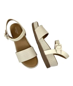 Rockport Women's Delanie 2 Piece Sandal, Vanilla, 8.5 - Picture 1 of 9