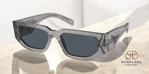 Gafas de sol para hombre PRADA PR 09ZS 18S09T asfalto transparente gris oscuro 54 mm - Imagen 1 de 2